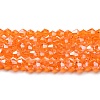 Transparent Electroplate Glass Beads Strands EGLA-A039-T6mm-A11-1
