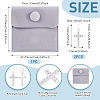 2Pcs 925 Sterling Silver Pave Clear Cubic Zirconia Cross Charms STER-TA0001-59-3