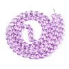 Baking Paint Transparent Glass Beads Strands DGLA-N021-01A-05-2
