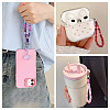 Resin Rondelle Bead with Polyester & Spandex Cord Phone Hand Strap Chains HJEW-TADJ0012-6