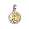 925 Sterling Silver Pave Cubic Zirconia Pendants STER-B009-01A-02-1