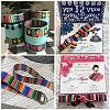 2Rolls 2 Styles Stripe Pattern Printed Polyester Grosgrain Ribbon OCOR-TA0001-37L-7