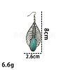 Synthetic Turquoise Dangle Earrings RG8446-3-2