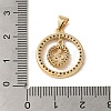 Brass Micro Pave Cubic Zirconia Pendants KK-R162-032B-G-3