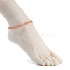3Pcs 3 Color Japanese Rocailles Seed Beaded Anklets Set for Women AJEW-AN00473-3