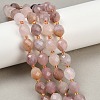 Natural Violet Strawberry Quartz Beads Strands G-N342-149I-05-1