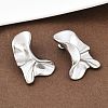 304 Stainless Steel Nuggets Stud Earrings LS-EJEW-K268-77P-3