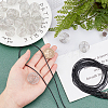 SUNNYCLUE Round Wire Pendant Necklaces DIY Making Kit DIY-SC0017-53-3