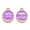 Alloy Enamel Pendants ENAM-S124-01A-01J-1