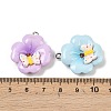 Opaque Resin Pendants RESI-D016-02C-4