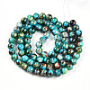 Baking Paint Glass Beads Strands DGLA-N003-10mm-B08-3