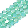 Electroplate Glass Beads Strands EGLA-N002-27-E05-1