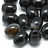 Dyed Natural Black Agate Beads X-G-T093-06-1