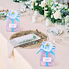 Clear PVC Candy Gift Packaging Boxes with Ribbon & Artificial Flower CON-TAC0001-20B-11