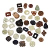 Natural Xiuyan Jade Findings Kits GG-CBA04B0-01-1