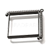 Alloy Open Back Bezel Pendants PALLOY-I223-08B-2