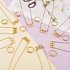 Number Pendant Necklace & Open Cuff Ring JX200A-2