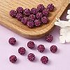 Polymer Clay Rhinestone Beads RB-H284-8MM-502-4
