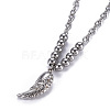 304 Stainless Steel Pendant Necklaces NJEW-O113-04P-4