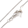 Brass Box Chain Necklaces for Women NJEW-G084-08P-2