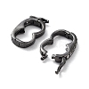 Rack Plating Brass Micro Pave Cubic Zirconia Twister Clasps ZIRC-I012-16B-RS-2