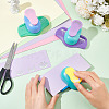 GOMAKERER 3Pcs 3 Styles Mini Plastic Craft Punch for Scrapbooking & Paper Crafts DIY-GO0001-95-3