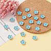 Light Gold Plated Alloy Enamel Pendants ENAM-YW0002-20C-6