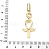 Easter Brass Micro Pave Cubic Zirconia Pendants KK-F939-02C-G-3