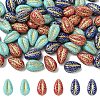 20Pcs Plating Acrylic Beads PACR-YW0001-55A-2