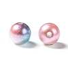 Rainbow ABS Plastic Imitation Pearl Beads X-OACR-Q174-4mm-M-2