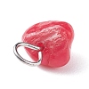 Natural Chip Dyed Shell Charms PALLOY-JF01338-03-5