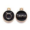 Alloy Enamel Pendants X-ENAM-S124-01A-08C-1