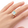 Alloy Enamel Rotatable Cuff Open Rings FS-WGEC271-13-1