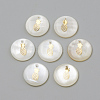 Freshwater Shell Pendants X-SHEL-Q010-009G-1