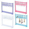 CHGCRAFT 4 Sets 4 Colors Acrylic Earring Stands Set EDIS-CA0002-02-1