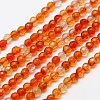 Natural Carnelian Bead Strands G-A129-3mm-02-1