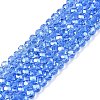 Electroplate Glass Beads Strands LS-EGLA-A044-T4mm-A14-1