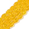 Transparent Glass Beads Strands EGLA-N013-T8mm-D04-1