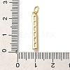 Rack Plating Brass Micro Pave Cubic Zirconia Pendants X-KK-I720-48G-3