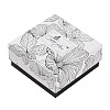 Flower Print Cardboard Paper Jewelry Storage Boxes LS-CON-P022-01C-1