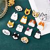 16 Pieces Acrylic Dog Brooch Pins Set JBR112A-4