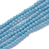 Synthetic Turquoise Beads Strands G-F596-39-2mm-1