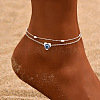 Glass Seed Beaded Anklets WG98812-08-1