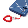 Heart Braided Nylon Cord Mobile Accessories HJEW-JM00607-04-2