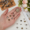 12 Bags 2 Colors Zinc Alloy Decorative Rivets FIND-FG0005-52B-3