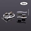 Acrylic with Flannelette Ring Displays RDIS-WH0006-04-2