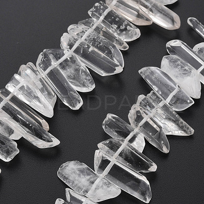 Natural Quartz Crystal Beads Strands G-R435-09F-1