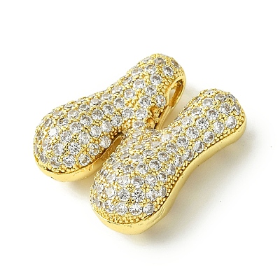 Rack Plating Brass Cubic Zirconia Pendants KK-S378-02G-N-1