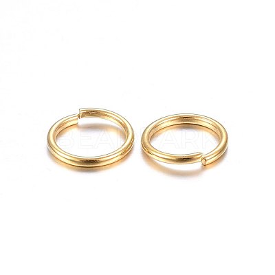 304 Stainless Steel Open Jump Rings STAS-O098-01G-09-1