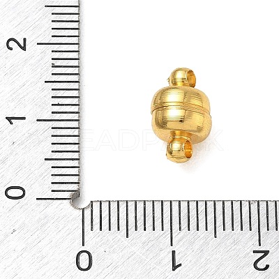 Brass Magnetic Clasps with Loops KK-H361-G-1